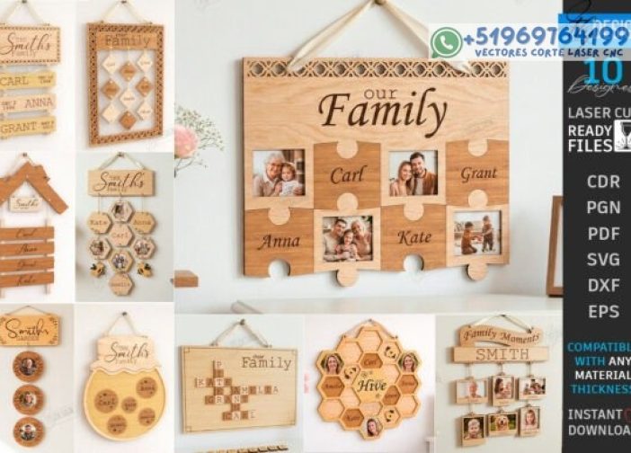 Letreros de pared familiares Para mas Vectores Whatsapp 51969764199