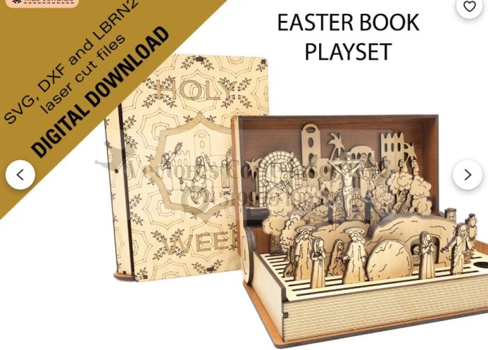 Libro desplegable de Semana Santa de Pascua