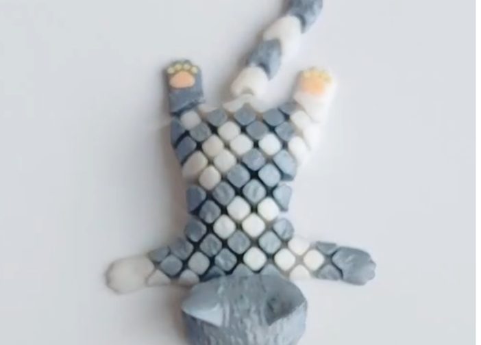 Lindo gato articulado