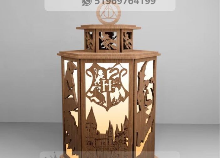 Linterna de hallloween 3d hogwart