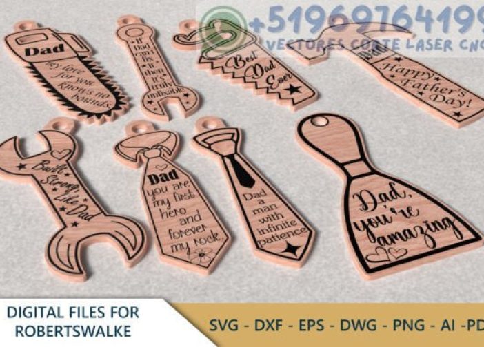 Llavero con herramientas del Día del Padre