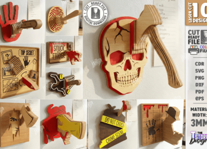 Lote de imanes sobre crímenes reales