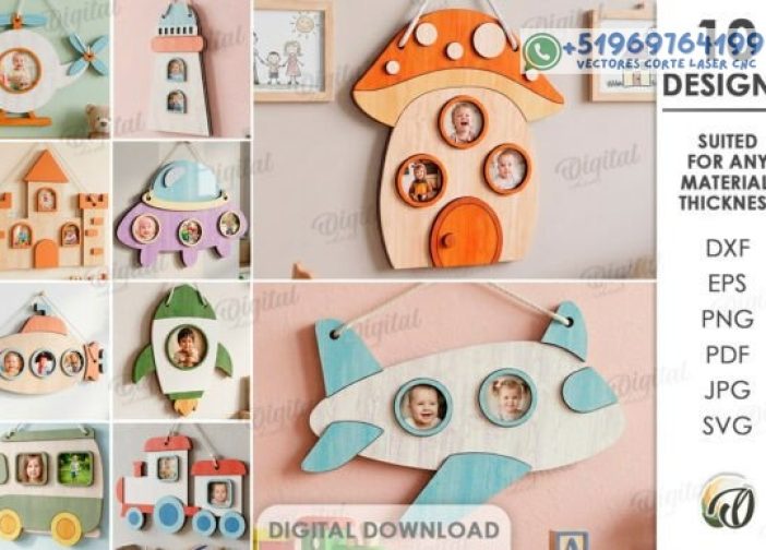 Lote de marcos de fotos infantiles Para mas Vectores Whatsapp 51969764199