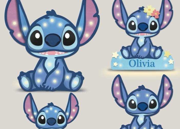 Luz de noche lampara personalizable Stich