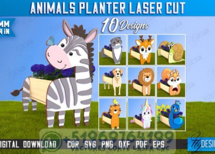 Maceta con forma de animales