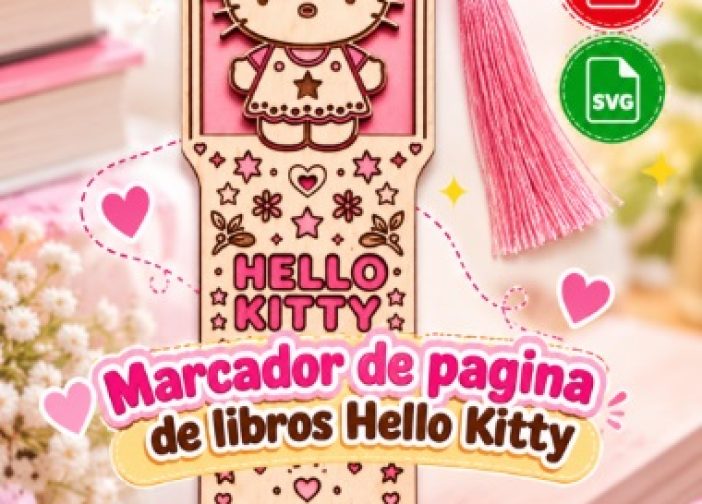 Marcador de pagina de libros Hello Kitty