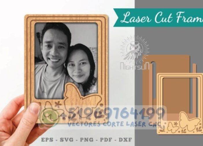 Marco de fotos de mariposa