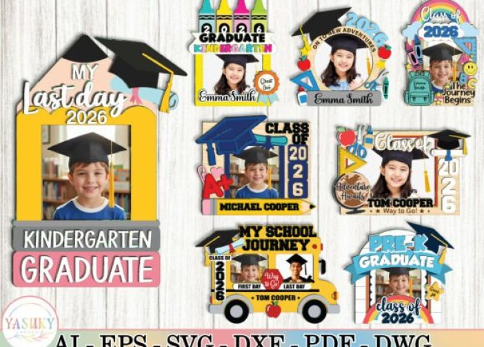 Marco de fotos escolar personalizado