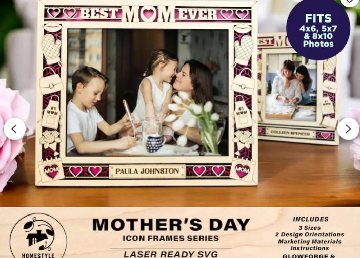 Marcos con iconos del dia de la madre
