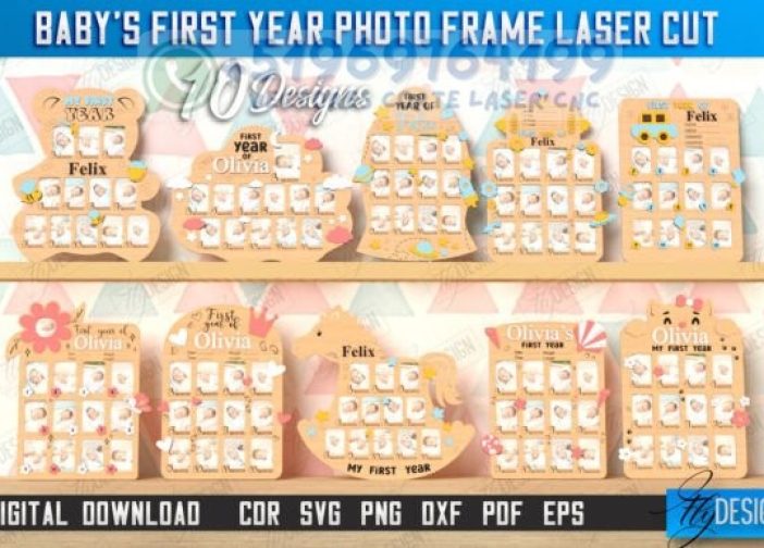 Marcos de fotos del primer año del bebé