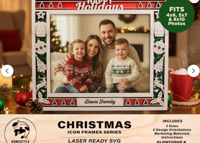 Marcos de iconos navideños