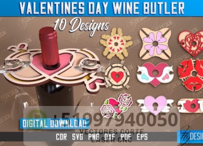 Mayordomo de vinos para el día de San Valentín