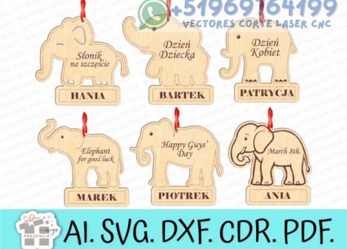 Medalla de elefante de la suerte