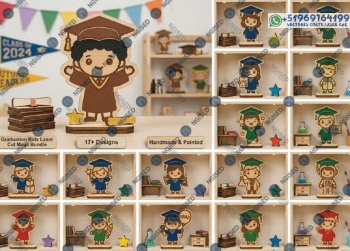 Mega paquete de corte láser para niños de graduación SV