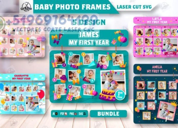 Megapack de Marcos de fotos para bebé