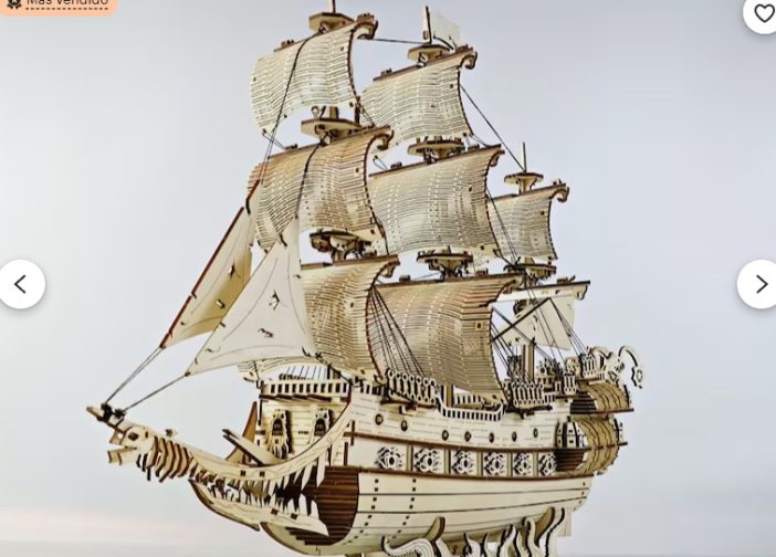 Modelo de barco fantasma