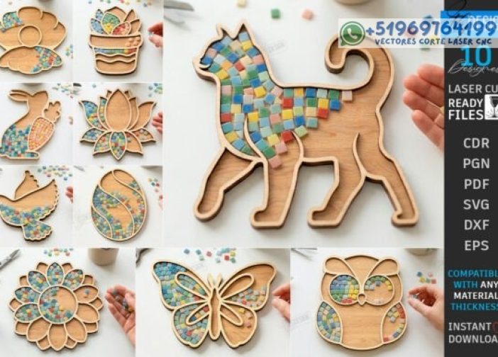 Moldes de formas para base de mosaicos Para mas Vectores Whatsapp 51969764199