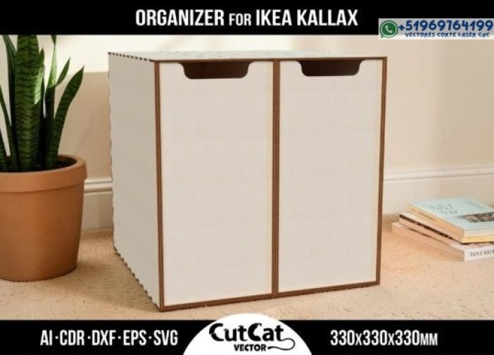 Organizador de cajones dobles para IKEA KALLAX