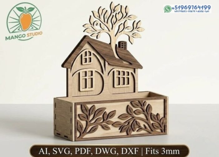 Organizador de escritorio 3D House & Tree 3 mm