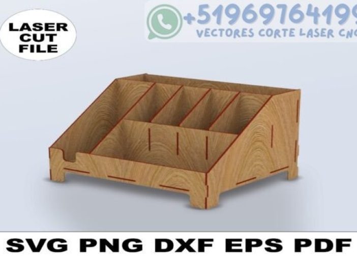 Organizador de escritorio en caja