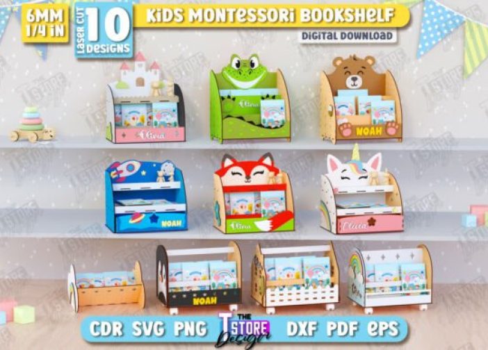 Organizador de escritorio para niños