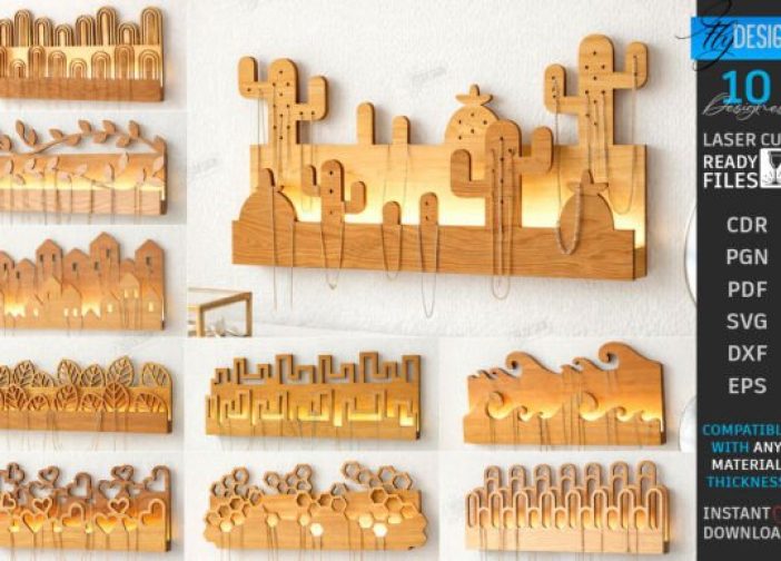 Organizador de joyería de pared