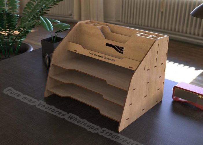 Organizador estante de escritorio bandeja para papel A4