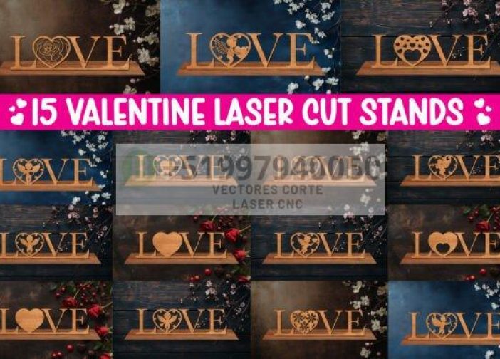 Pack de 15 letras Love con pedestal