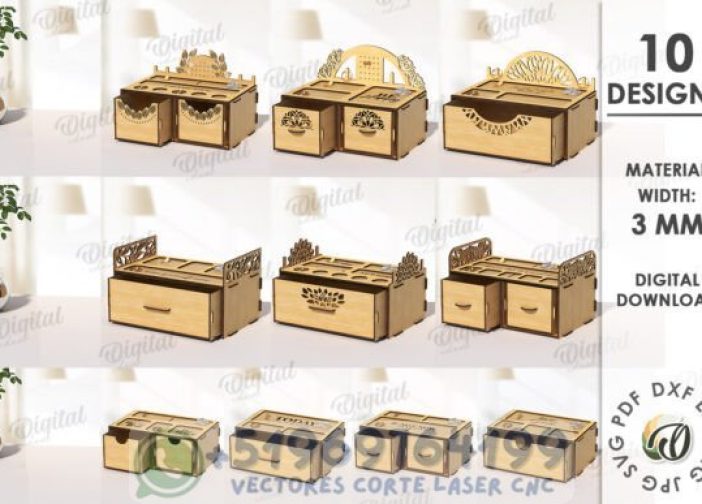 Pack de Cajas de Joyería en Madera