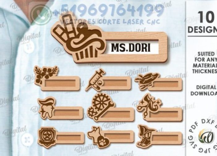 Pack de Insignias Personalizadas para Nombre