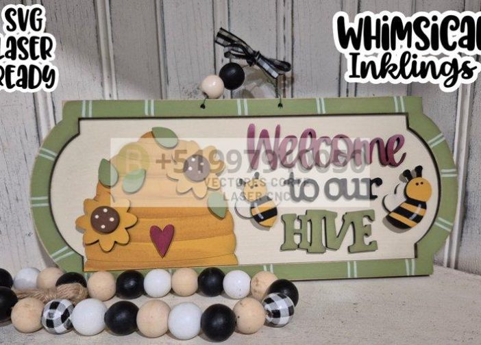 Pack de Letreror bienvenida estilo rústico farmhouse1