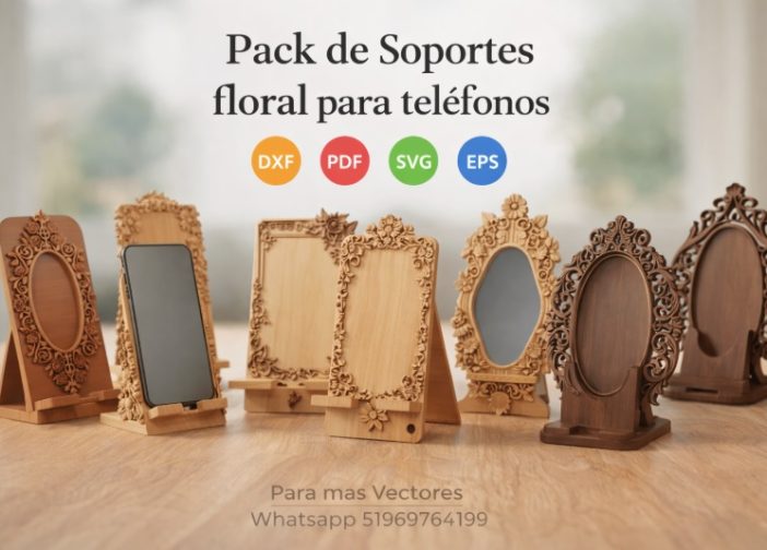 Pack de Soportes floral para teléfonos