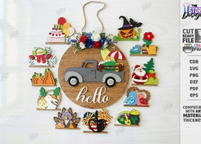 Pack de letreros intercambiables de bienvenida para camioncitos1