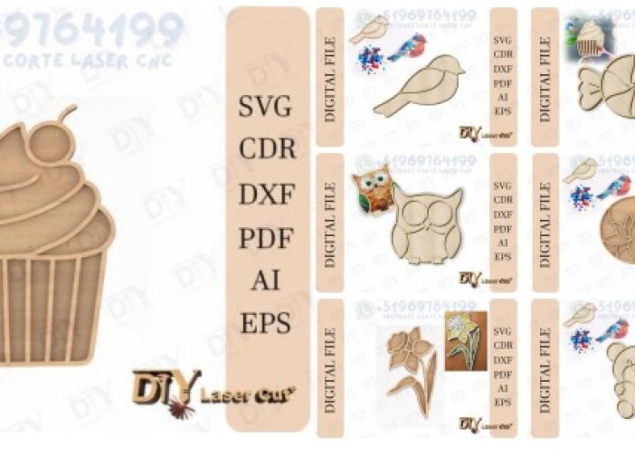 Pack de moldes marcos para sustrato de mosaicos