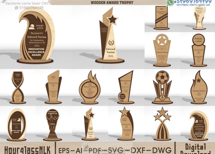Pack de trofeos de premios placas Para mas Vectores Whatsapp 51969764199