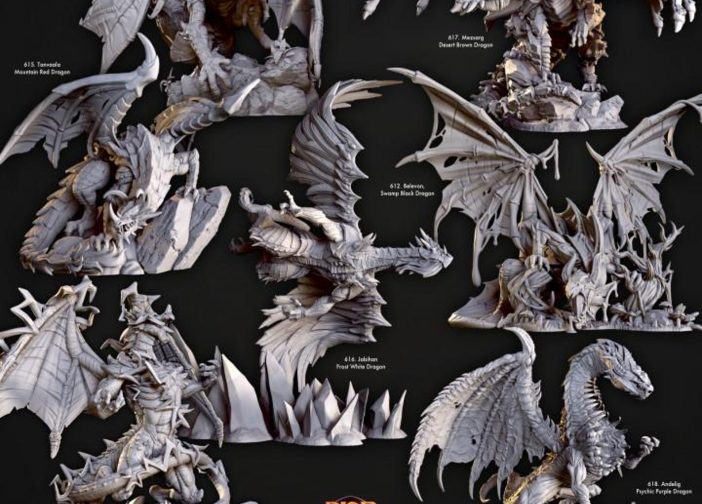 Paquete 3D Rise of the dragons con soporte para mas diseños STL Whatsapp 51969764199