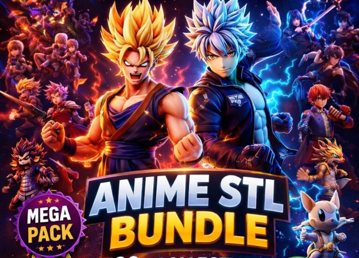 Paquete Mega de Anime STL de 2 TB