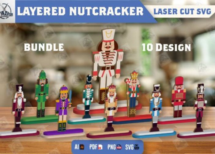 Paquete SVG de Cascanueces en capas