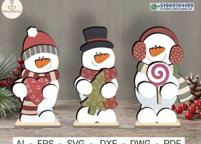 Paquete SVG de Navidad de muñeco de nieve