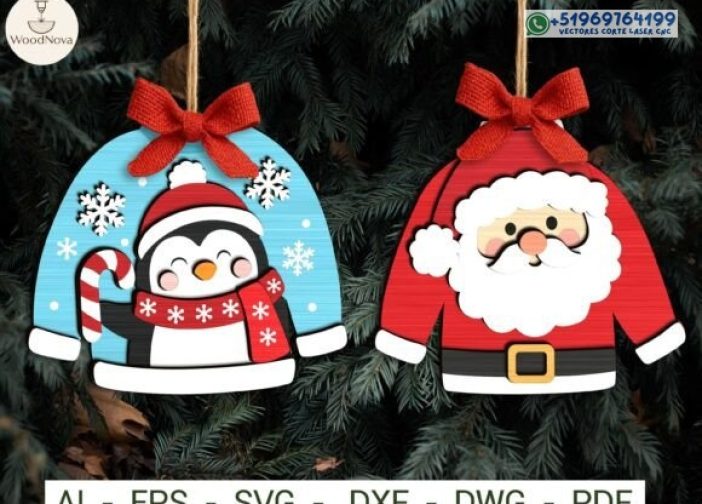 Paquete SVG de adornos navideños (1)