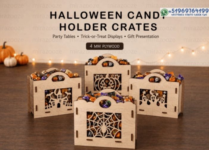 Paquete SVG de cajas de dulces de Halloween