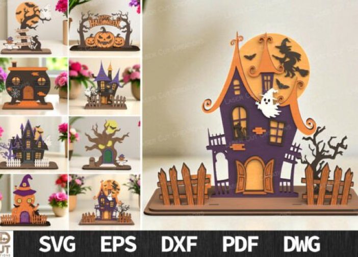 Paquete SVG de casa embrujada de Halloween