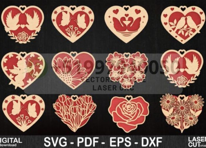 Paquete SVG de corazón de San Valentín