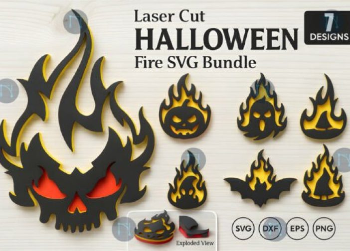 Paquete SVG de fuego de HALLOWEEN