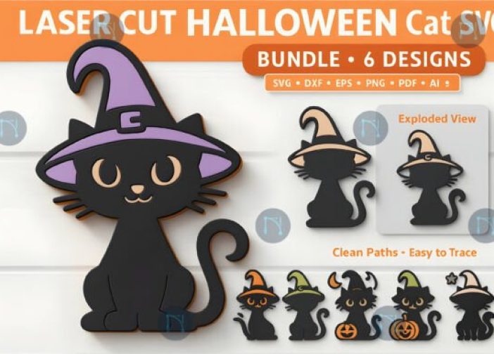 Paquete SVG de gato de HALLOWEEN