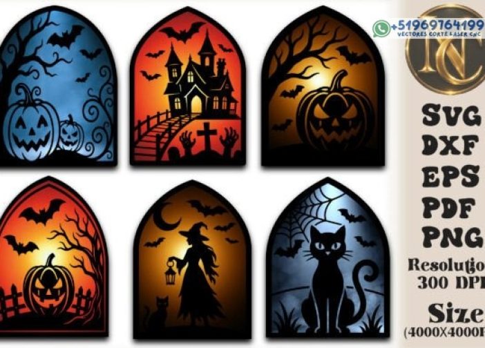 Paquete SVG de la casa espeluznante de Halloween