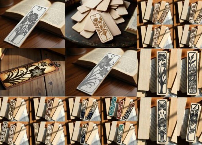 Paquete SVG de marcapáginas con flores