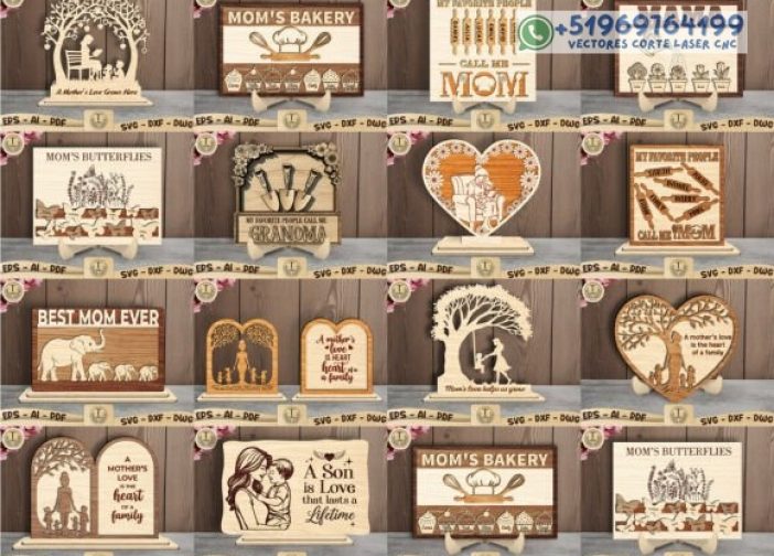 Paquete completo de letreros para mamá Para mas Vectores Whatsapp 51969764199