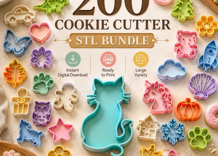 Paquete de 200 cortadores de galletas