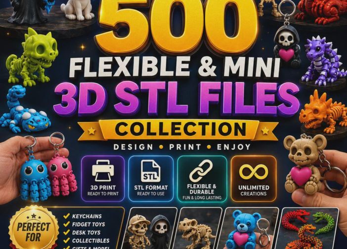 Paquete de 500 archivos stl 3d mini articulados dragones animados esqueletos 1 mas STL Whatsapp 5196976199